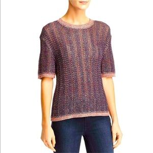 Velvet by Graham & Spencer Multicolor Crew Neck Sweater